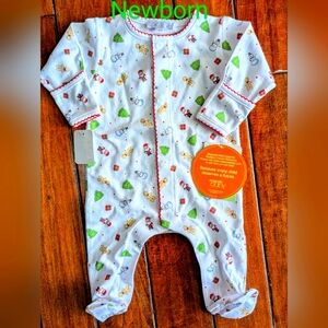Christmas pajamas Newborn New with tags